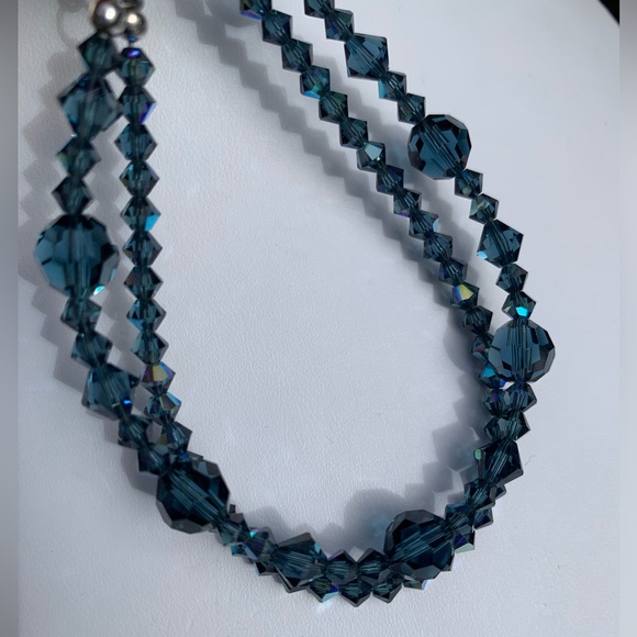 Navy Swarovski Crystal Bracelet - Picture 4 of 13